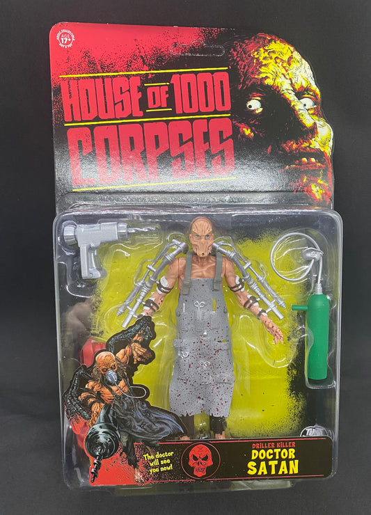 HOUSE OF 1000 CORPSES - DRILLER KILLER DOCTOR SATAN - 5" ACTION FIGURE