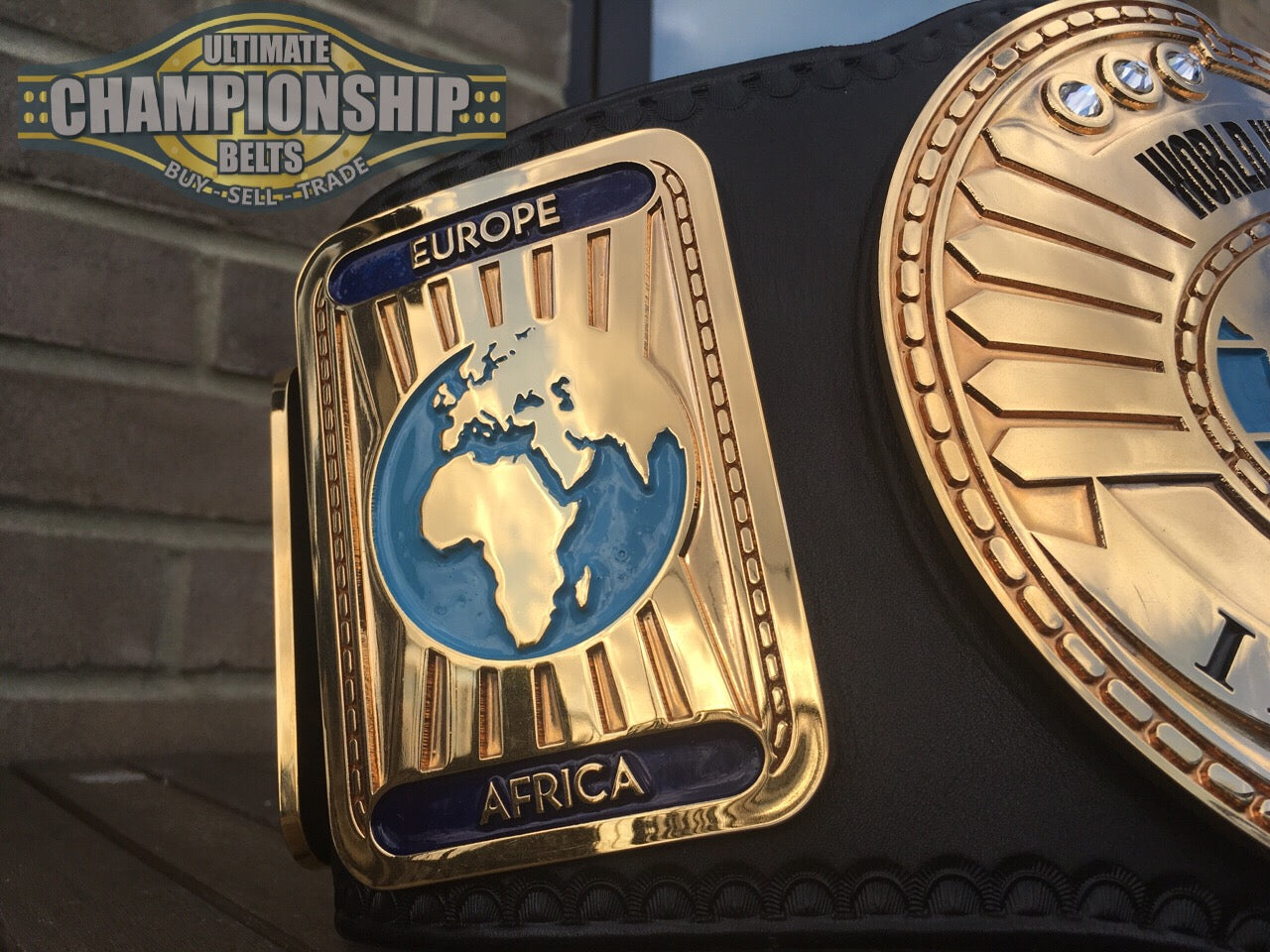 WWF Oval IC Intercontinental Championship belt Real 24k plated Real Leather American Made🇺🇸