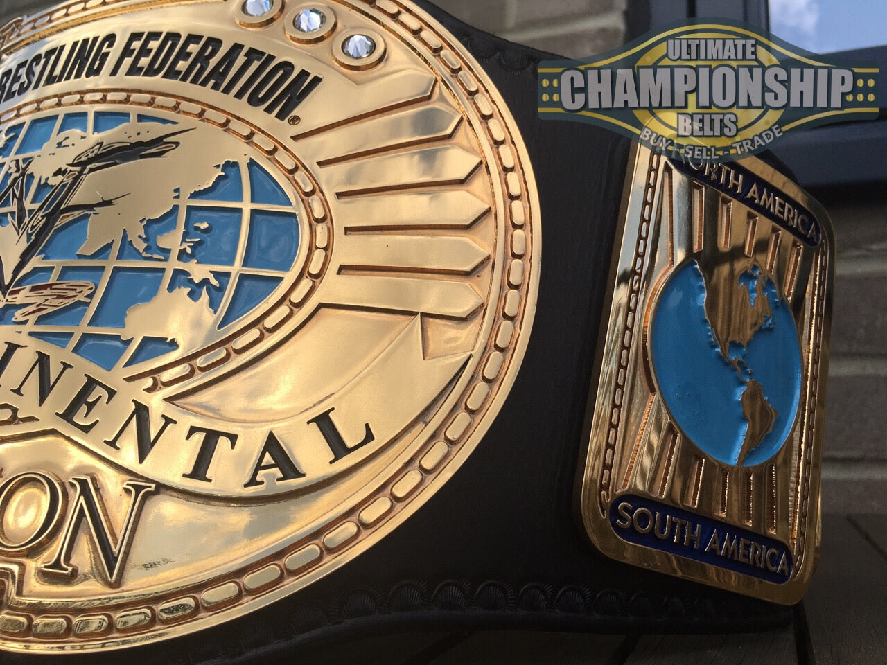 WWF Oval IC Intercontinental Championship belt Real 24k plated Real Leather American Made🇺🇸