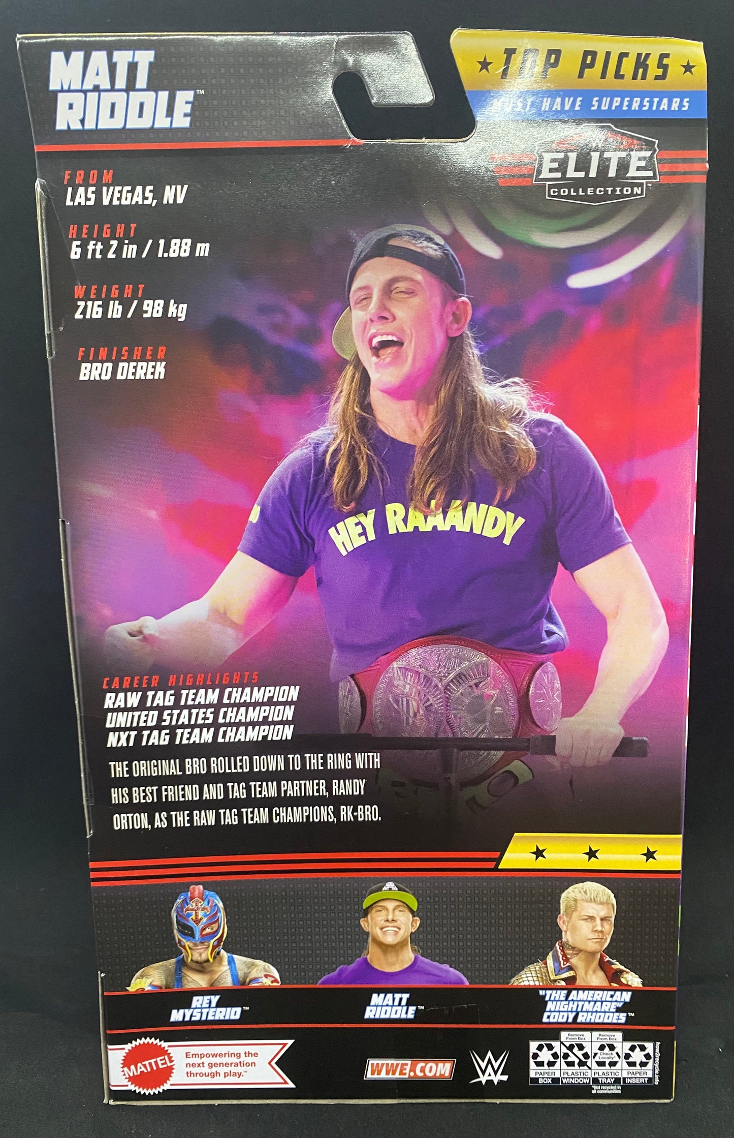 WWE Elite Top Picks Matt Riddle