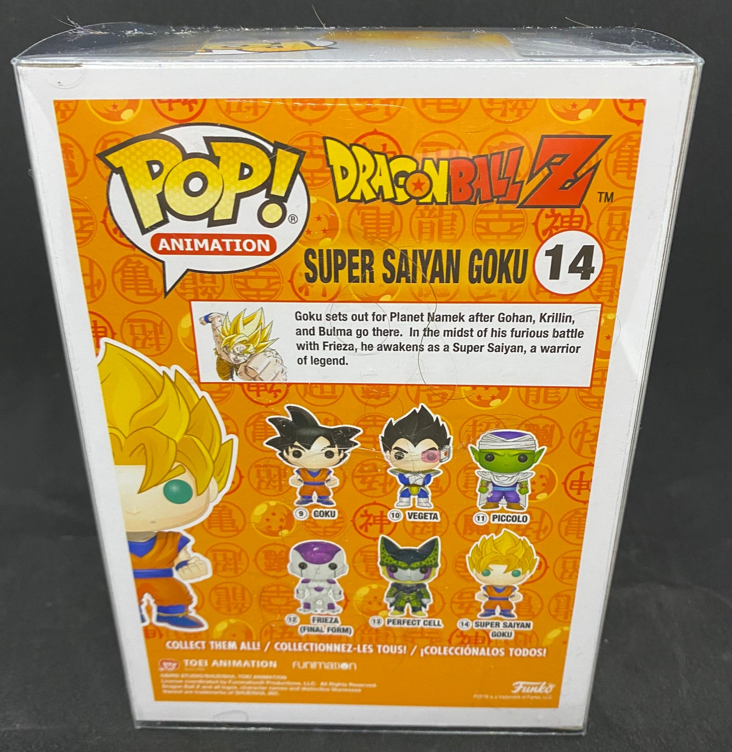Funko Pop! DragonballZ EE Exclusive Glow in the Dark Super Saiyan Goku #14