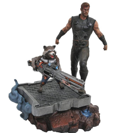 Avengers: Infinity War Marvel Premier Collection Thor & Rocket Statue Limited Edition