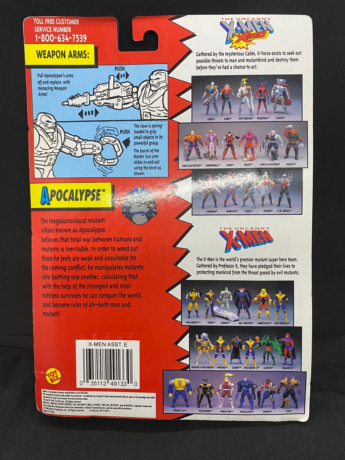 Toybiz Marvel Uncanny X-Men 2nd Edition Apocalypse