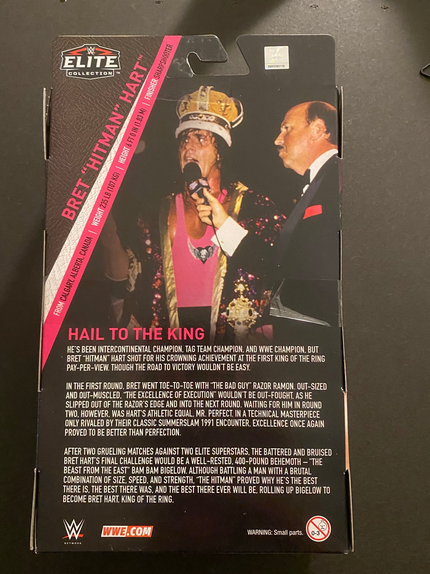 WWE Mattel Ringside Exclusive King Of The Ring Elite Bret “Hitman” Hart