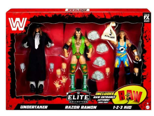 WWE Raw 30th Anniversary Elite 3 pack figures
