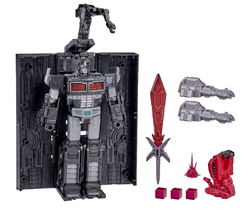 Transformers Nemesis Prime Netflix Spoiler Pack War For Cybertron Black Optimus