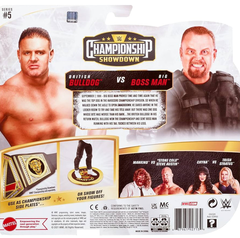 WWE Championship Showdown 2 Pack British Bulldog vs Big Bossman